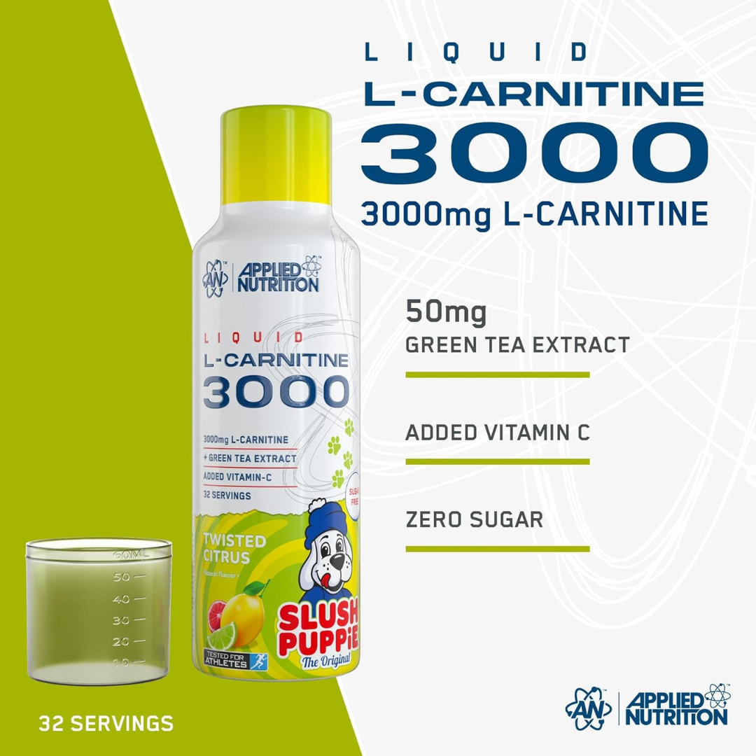 Applied Nutrition L-Carnitine 3000 480ml Twisted Citrus Slush Puppie