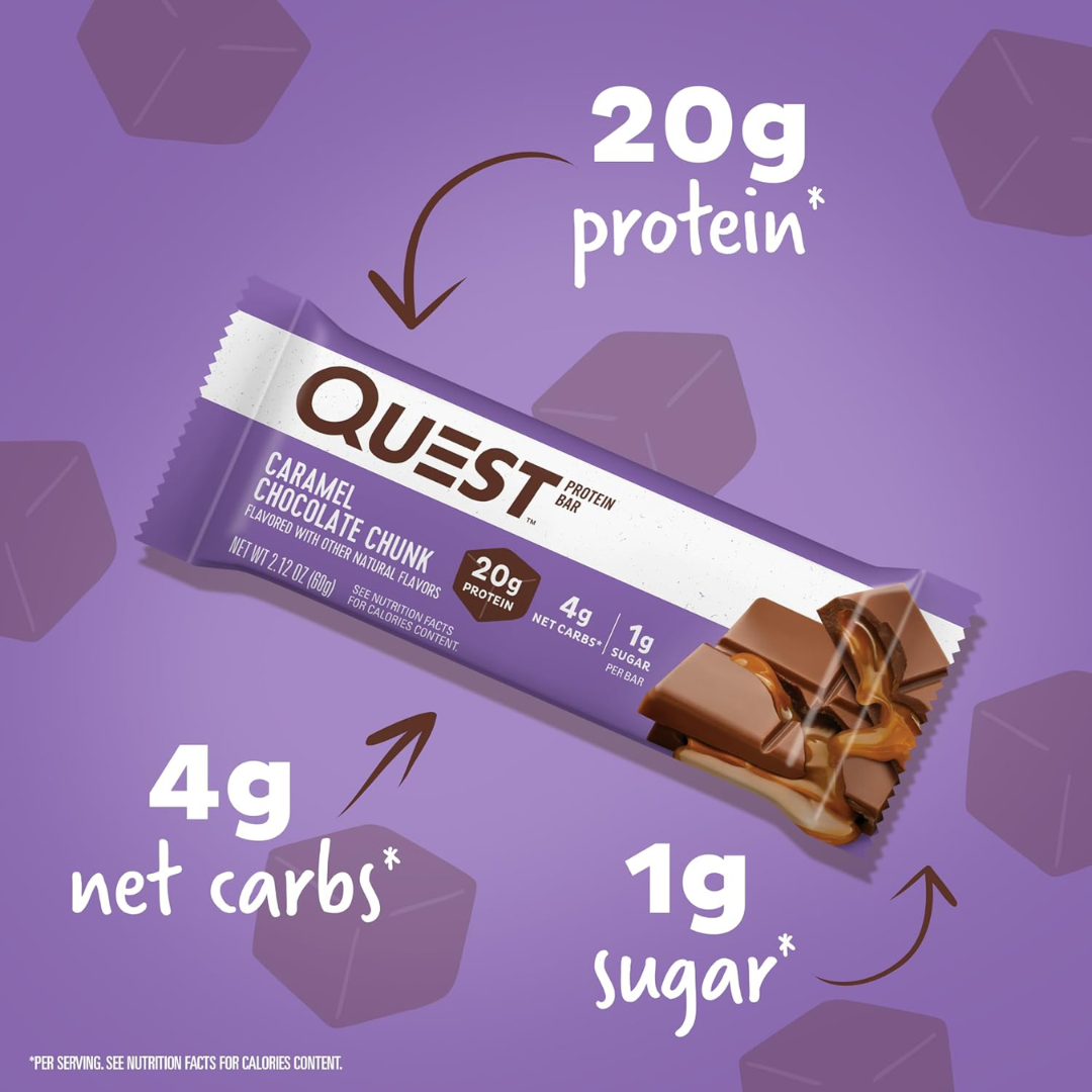 Quest Nutrition Bar 12x60g Caramel Chocolate Chunk
