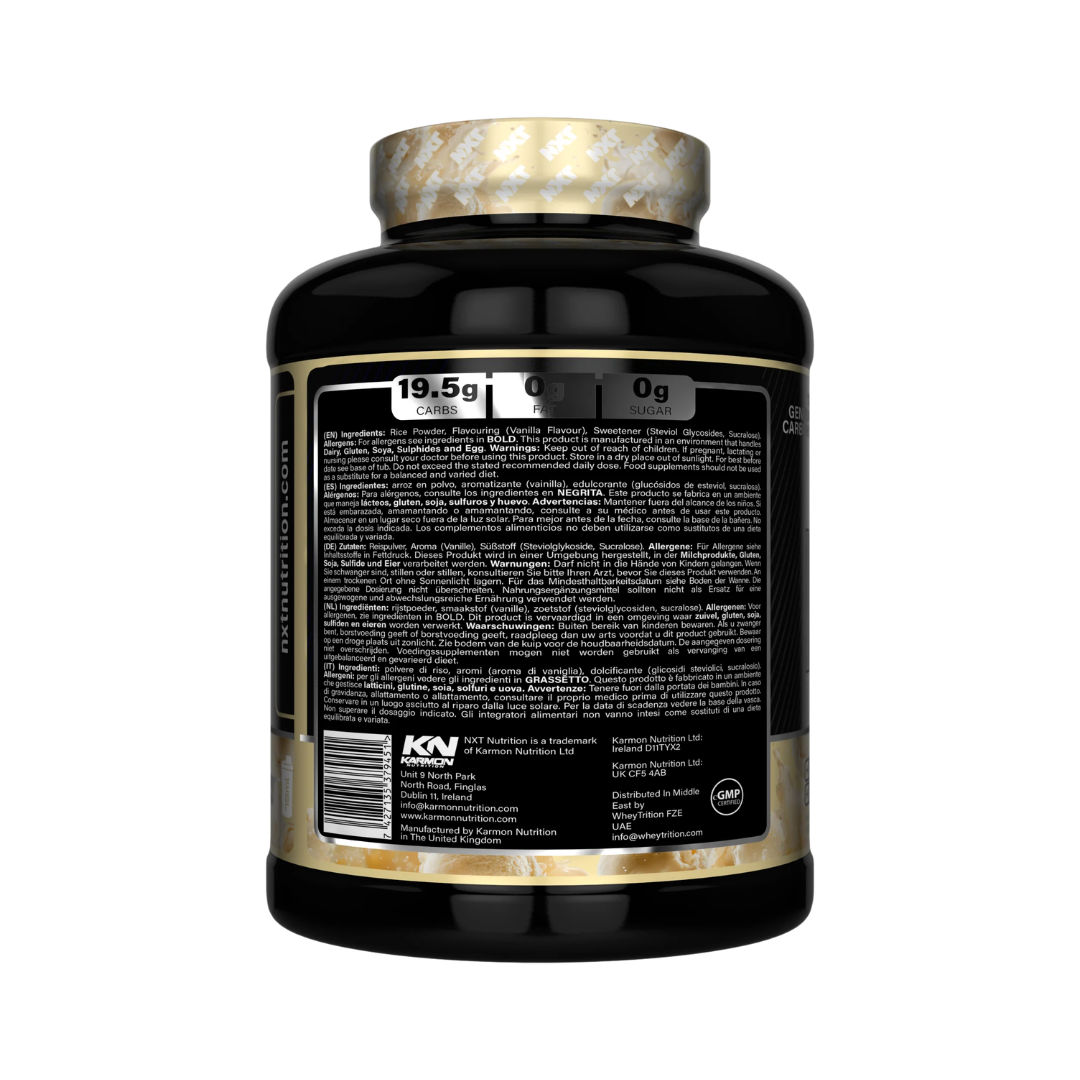 NXT Nutrition Cream of Rice 2kg Vanilla Ice Cream