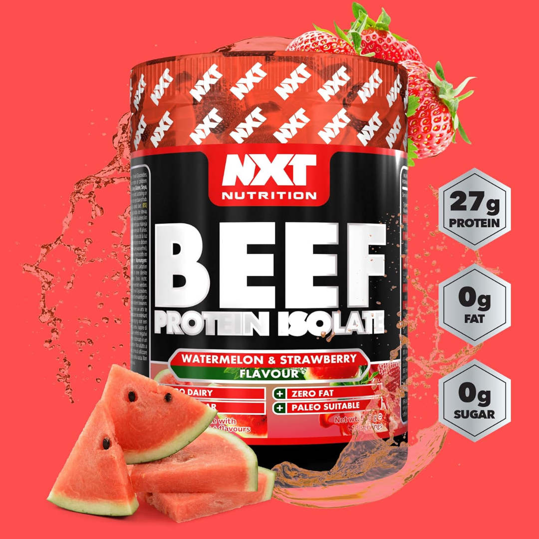 NXT Nutrition Beef Protein Isolate 540g Watermelon & Strawberry