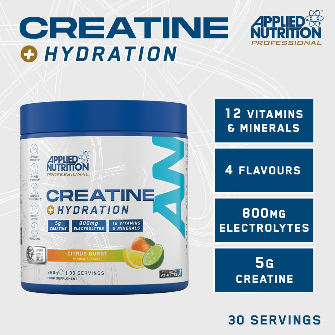 Applied Nutrition Creatine + Hydration 360g Citrus Burst