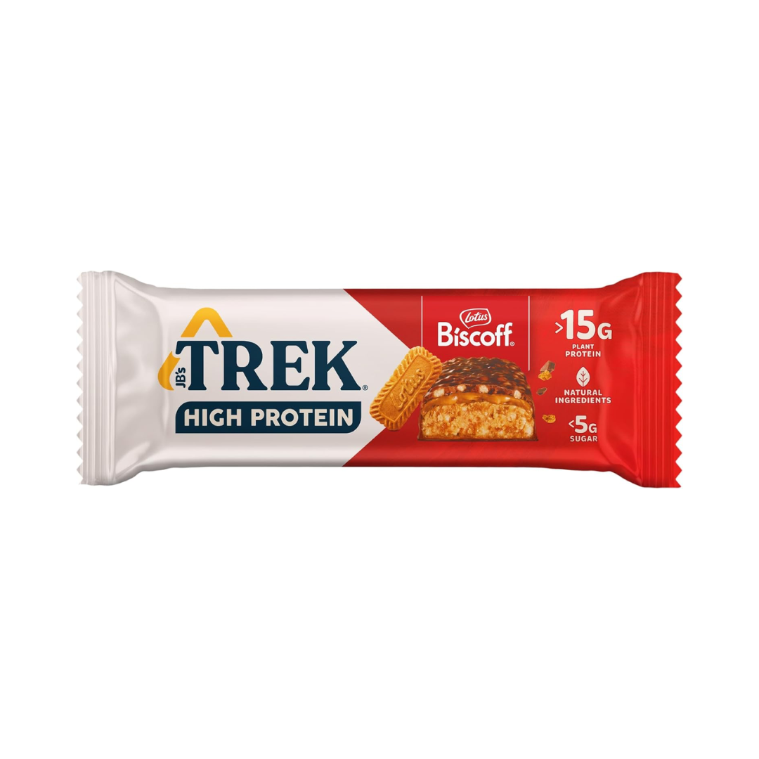 Trek High Protein Low Sugar 12x55g Biscoff
