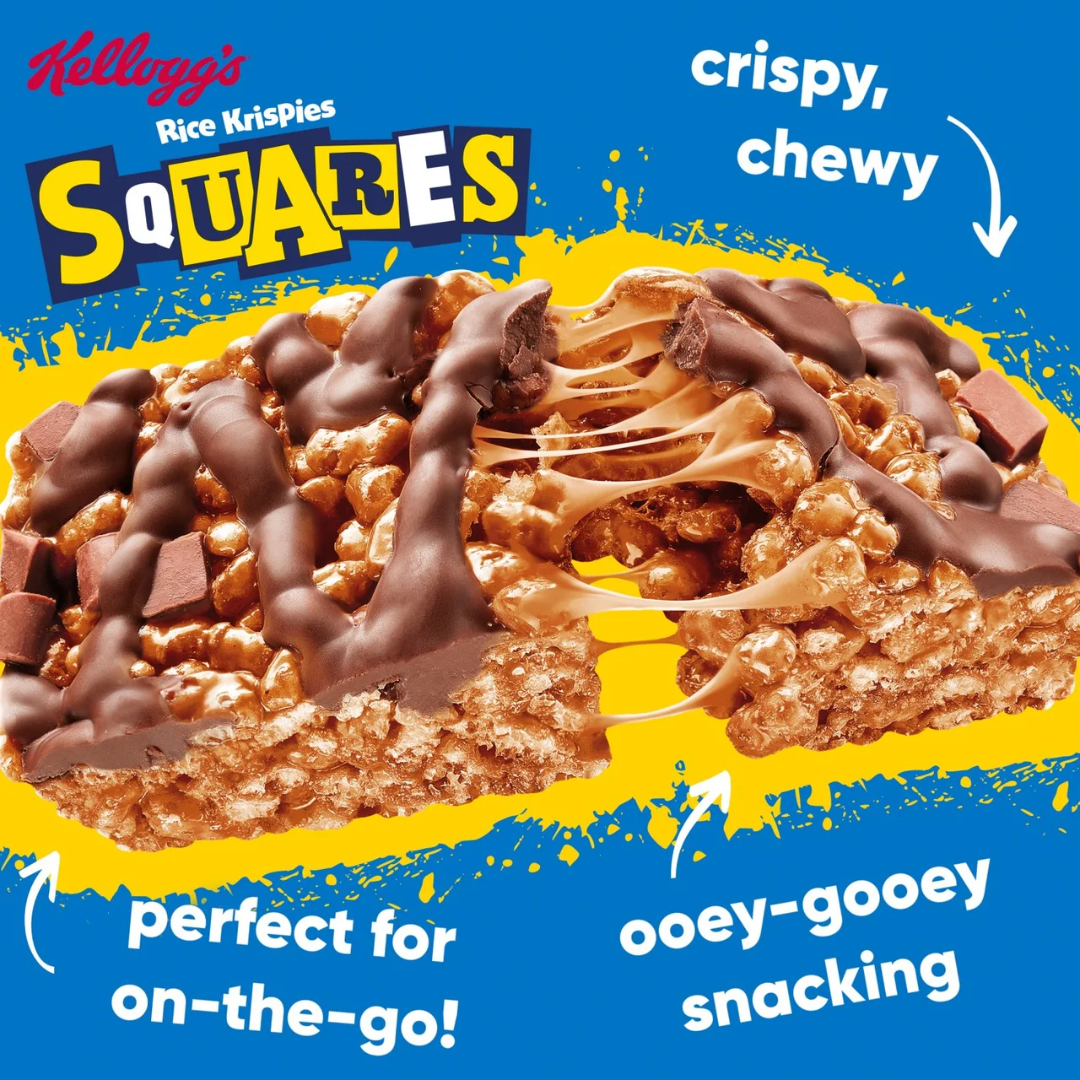 Kellogg's Rice Krispie Squares 30x36g Curious Caramel & Chocolate
