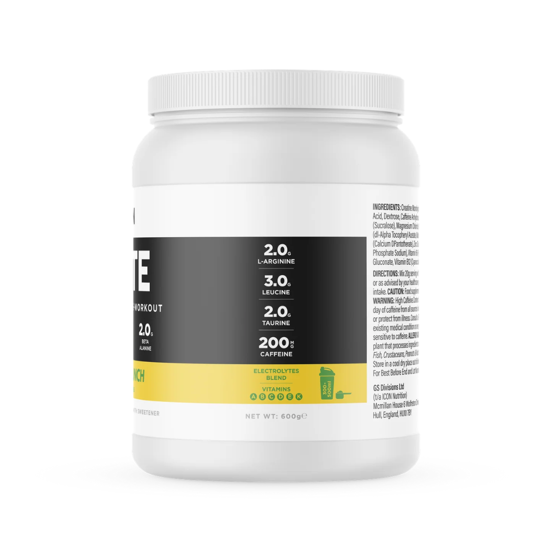 ICON Nutrition IGNITE Pre-Workout 600g Pineapple Punch