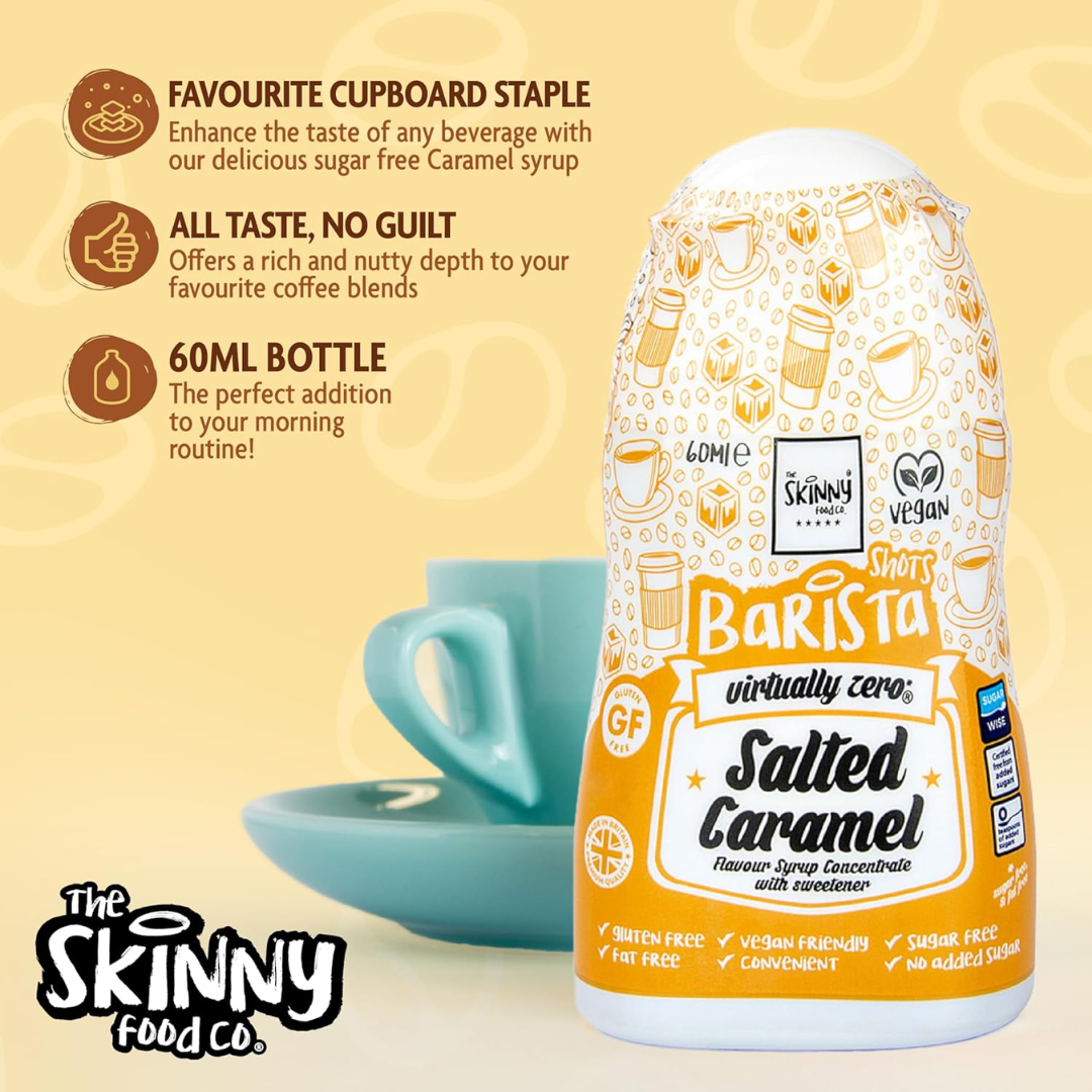 The Skinny Food Co Sugar Free Coffee Shots 60ml Salted Caramel