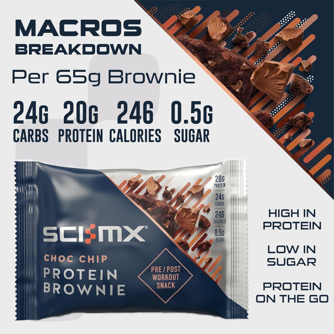 Sci-MX Brownie 12x65g Chocolate Chip
