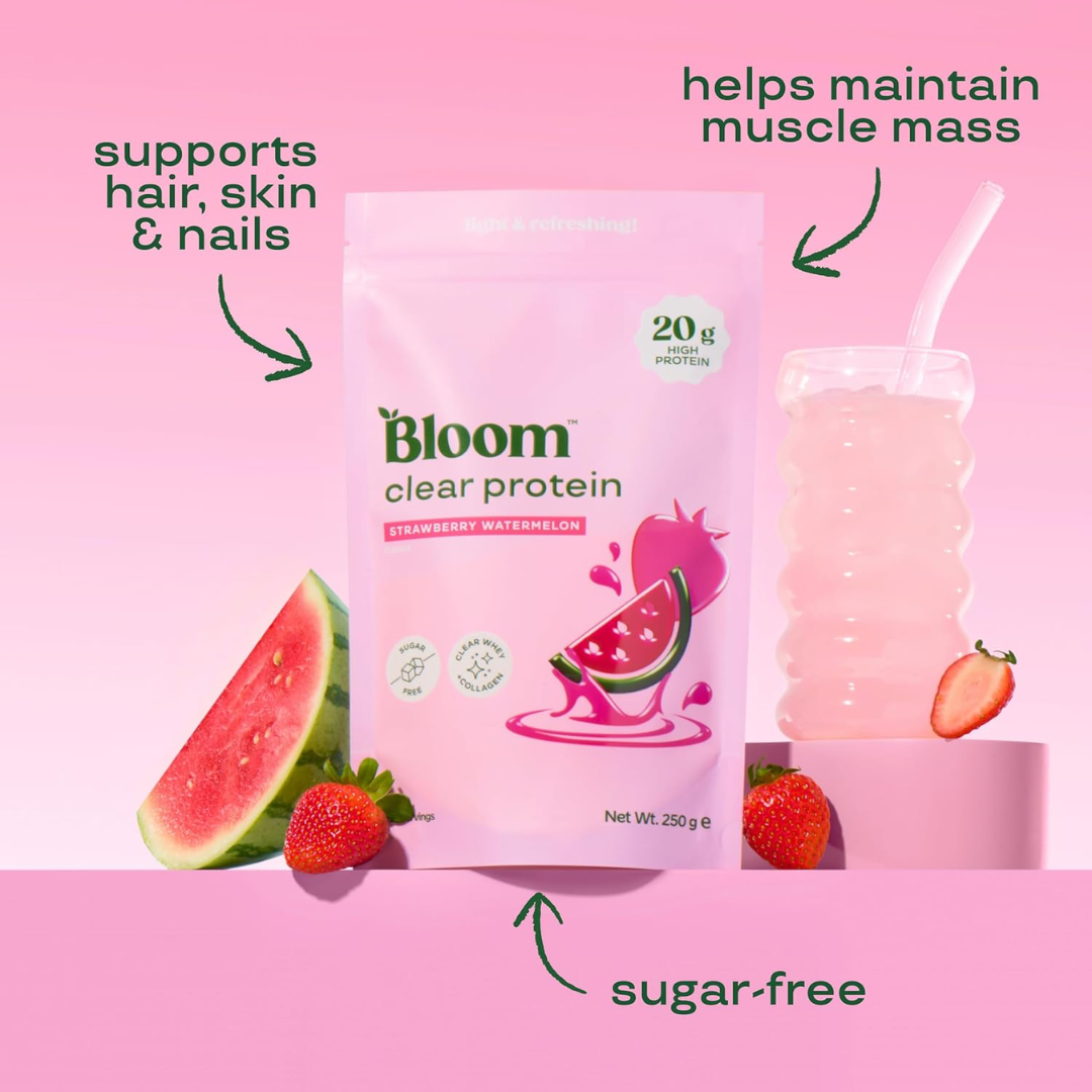 Bloom Clear Protein Collagen 250g Strawberry Watermelon