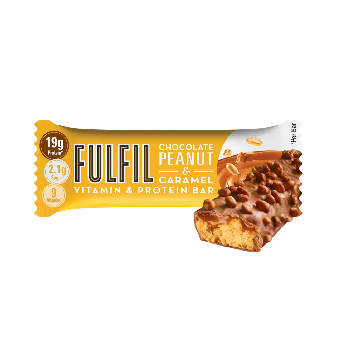 Fulfil Nutrition Vitamin & Protein Bar 15x55g Peanut & Caramel