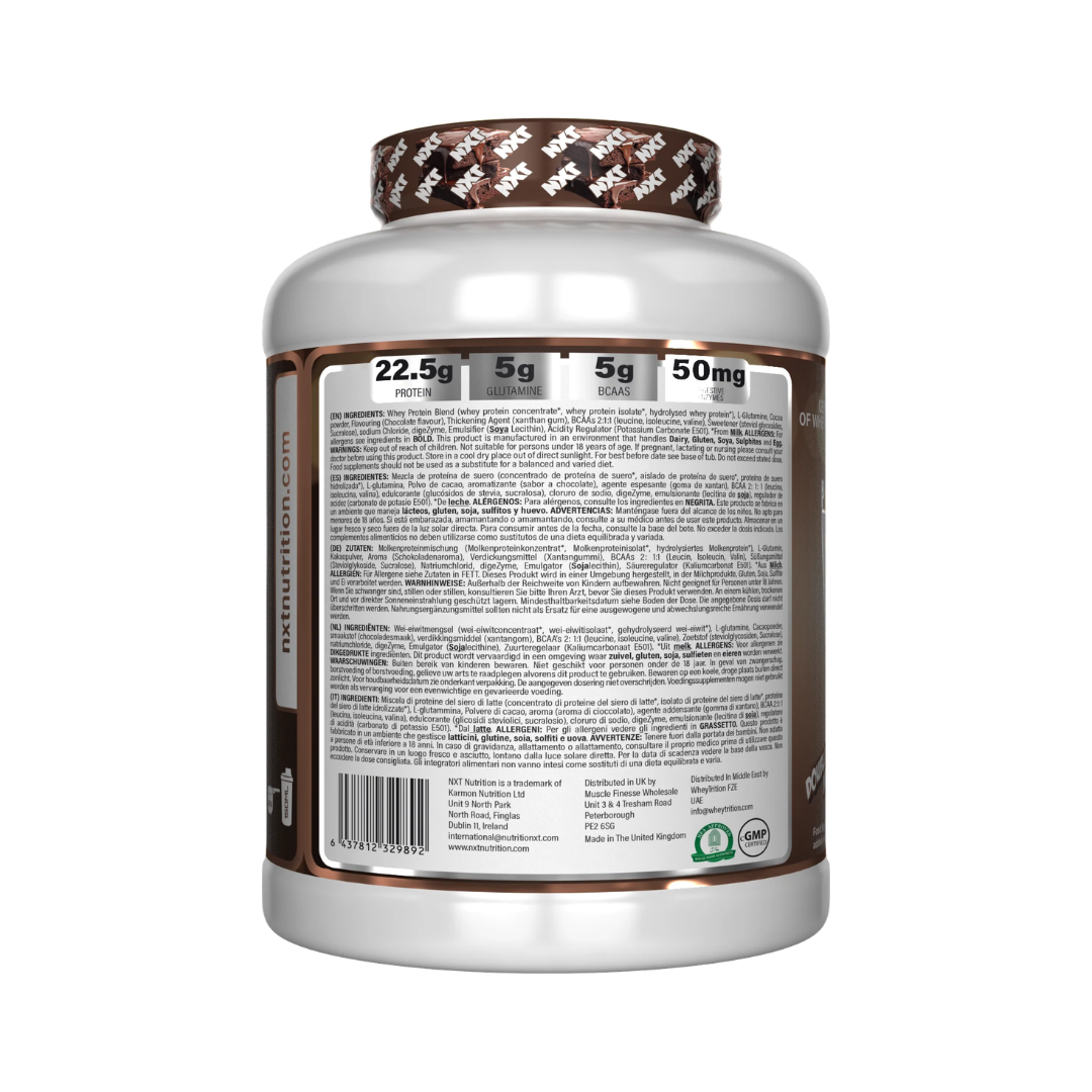 NXT Nutrition Pure Whey Deluxe 2.1kg Double Choc Brownie