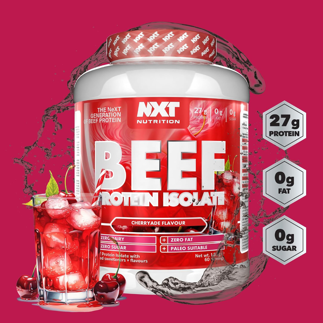 NXT Nutrition Beef Protein Isolate 1.8kg Cherryade