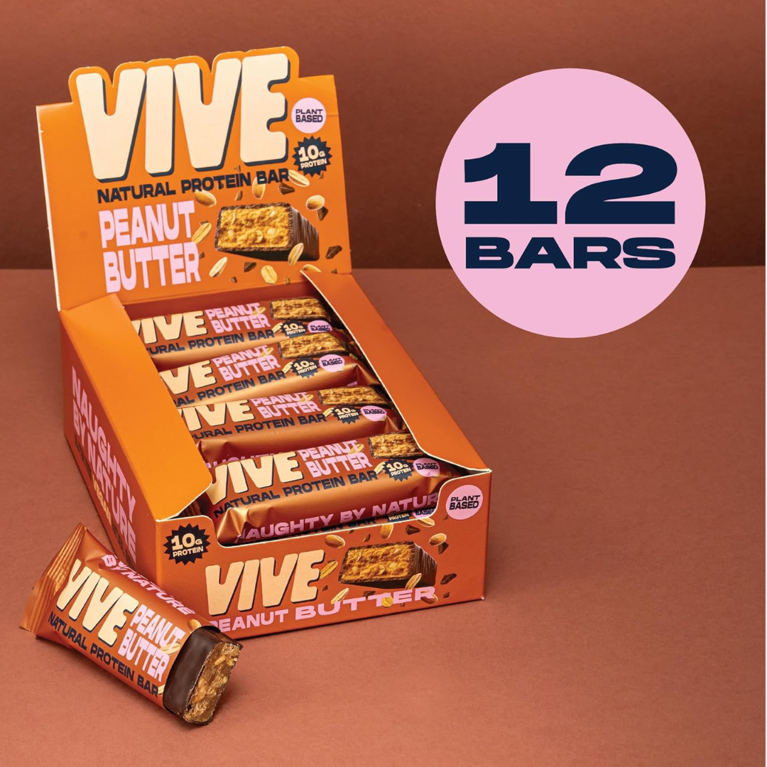 Vive Natural Protein Snack Bar 12x49g Peanut Butter