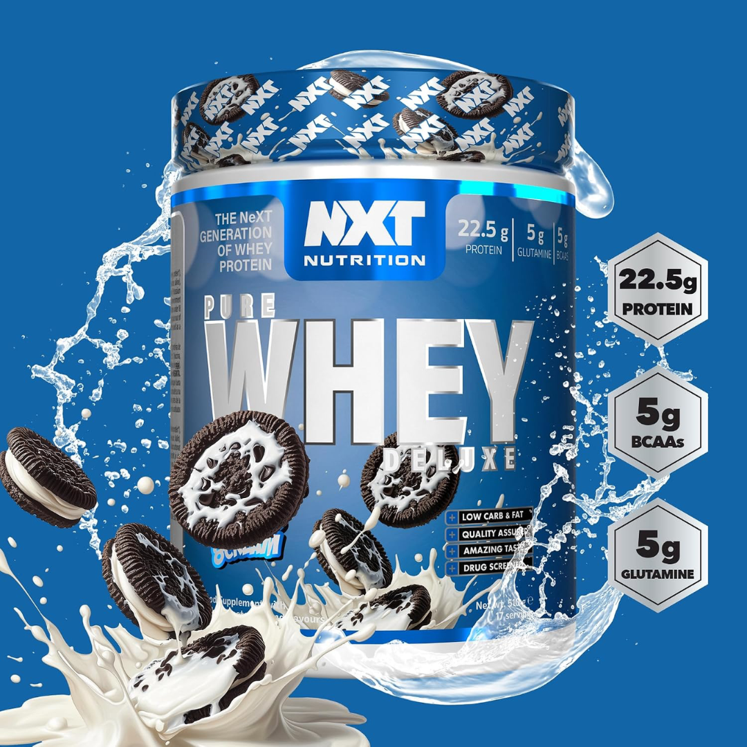 NXT Nutrition Pure Whey Deluxe 510g Cookies & Cream