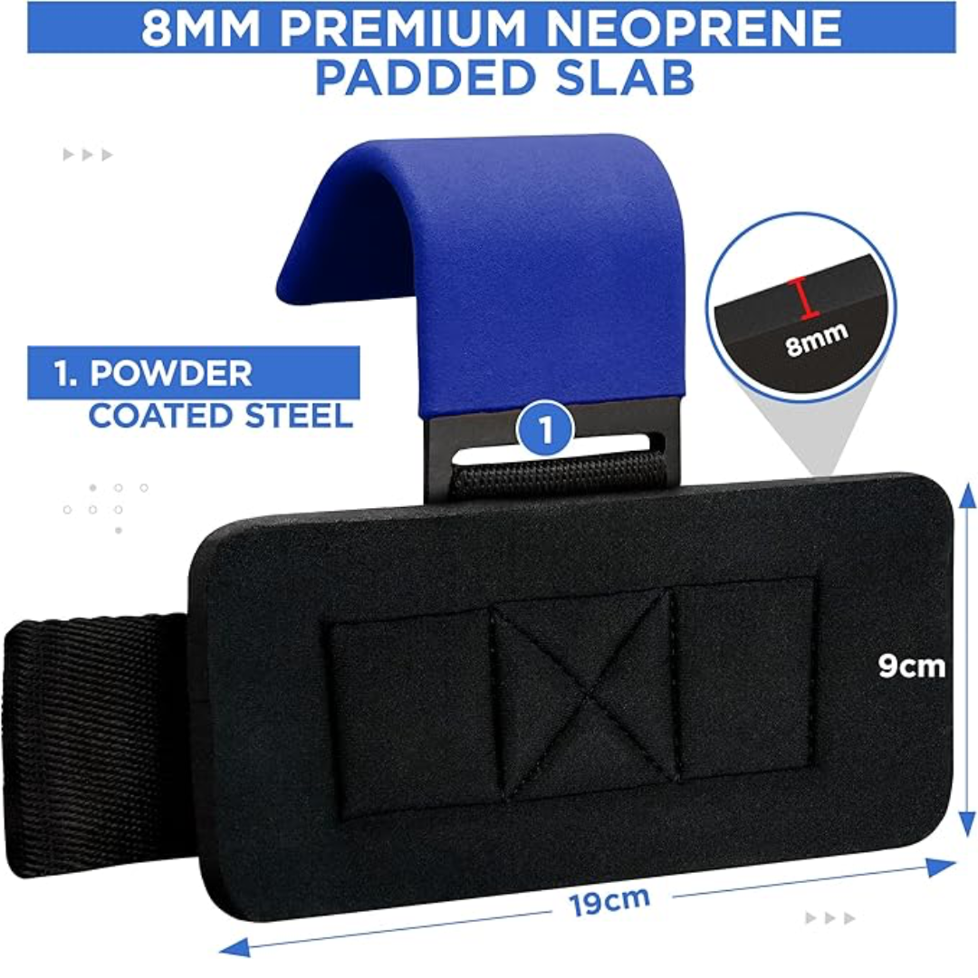 RDX Gym Hook Strap Plus Blue