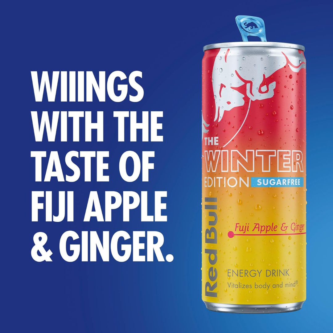 Red Bull Sugar Free 12x355ml Fuji Apple & Ginger