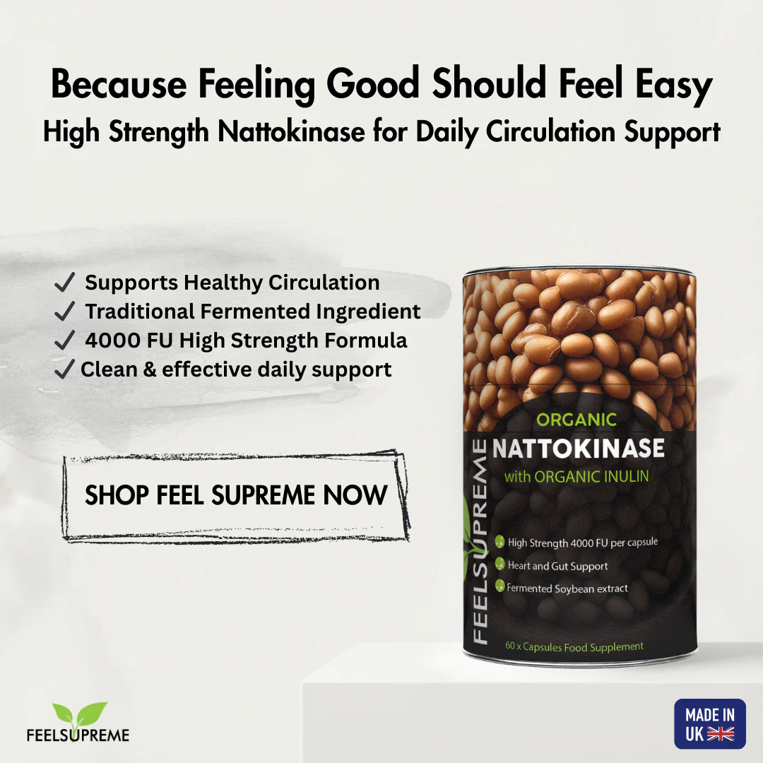 Feel Supreme Organic Nattokinase with Inulin Supplement 60 Caps