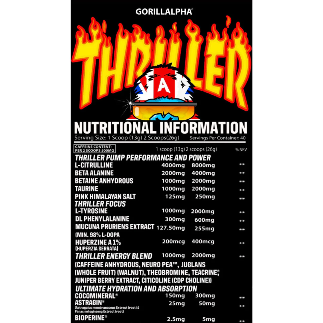 Gorillalpha Thriller Juice 520g Cherry Blast Lemonade Slushy