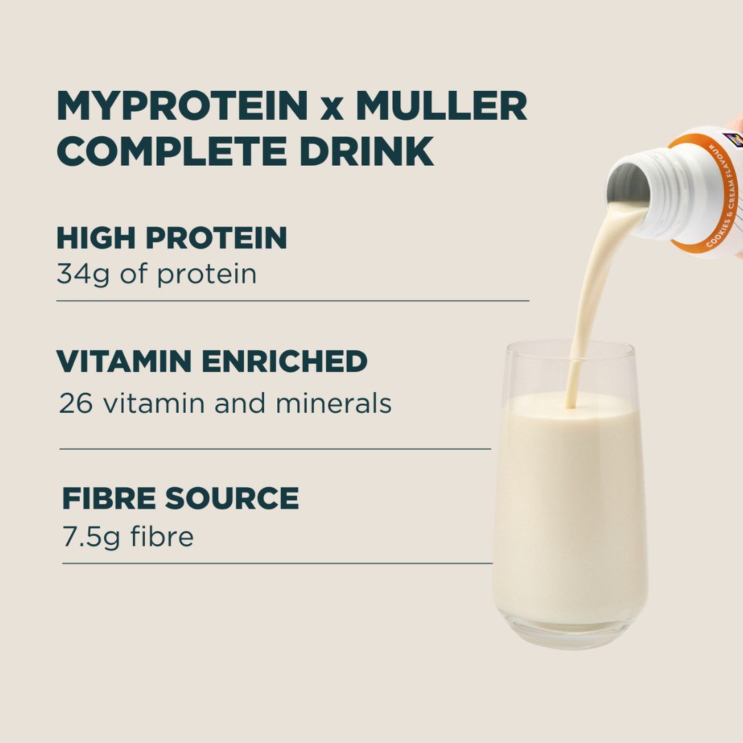 MyProtein x Muller Complete Meal Drink 6x500ml Cookies & Cream