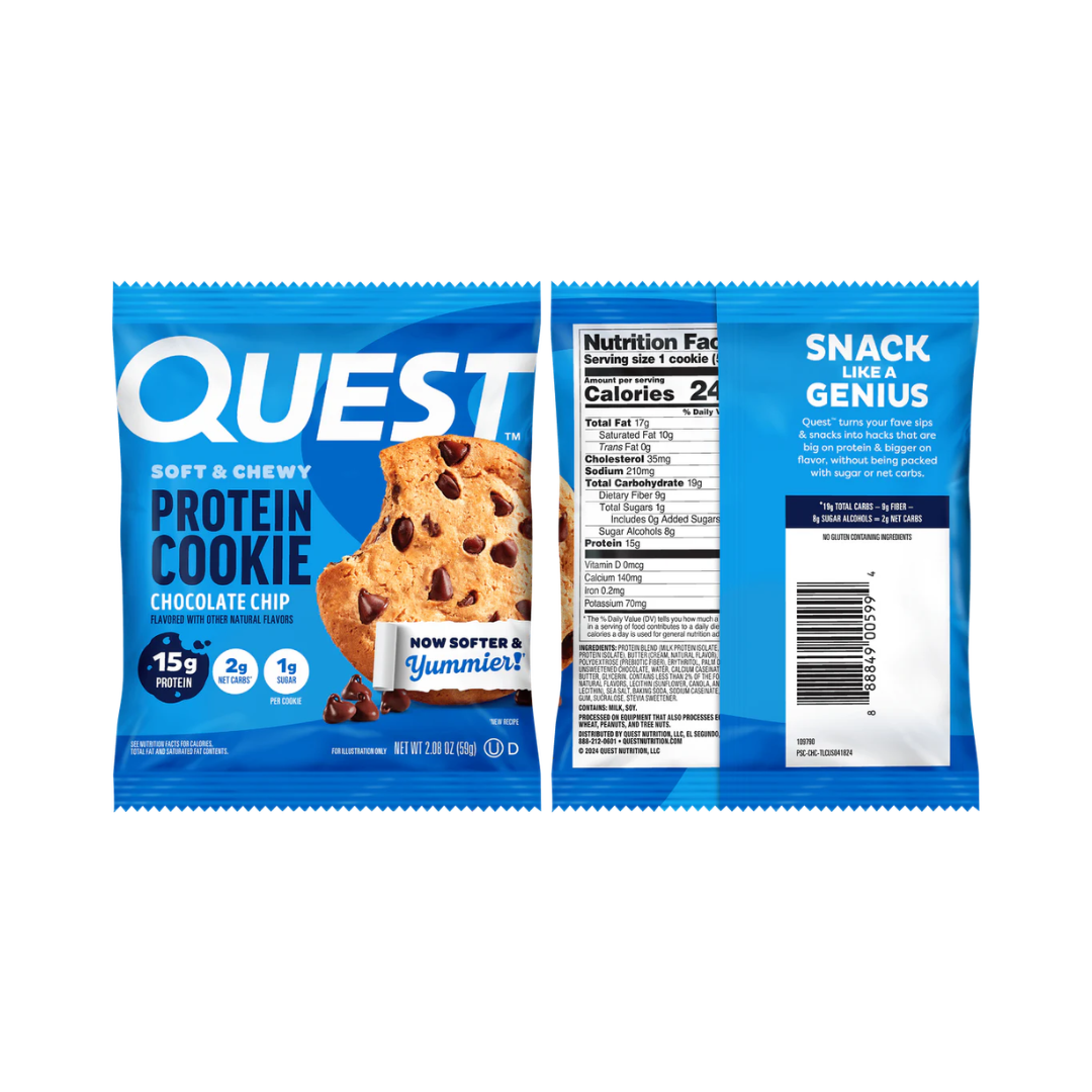 Quest Nutrition Cookie 12x59g Chocolate Chip