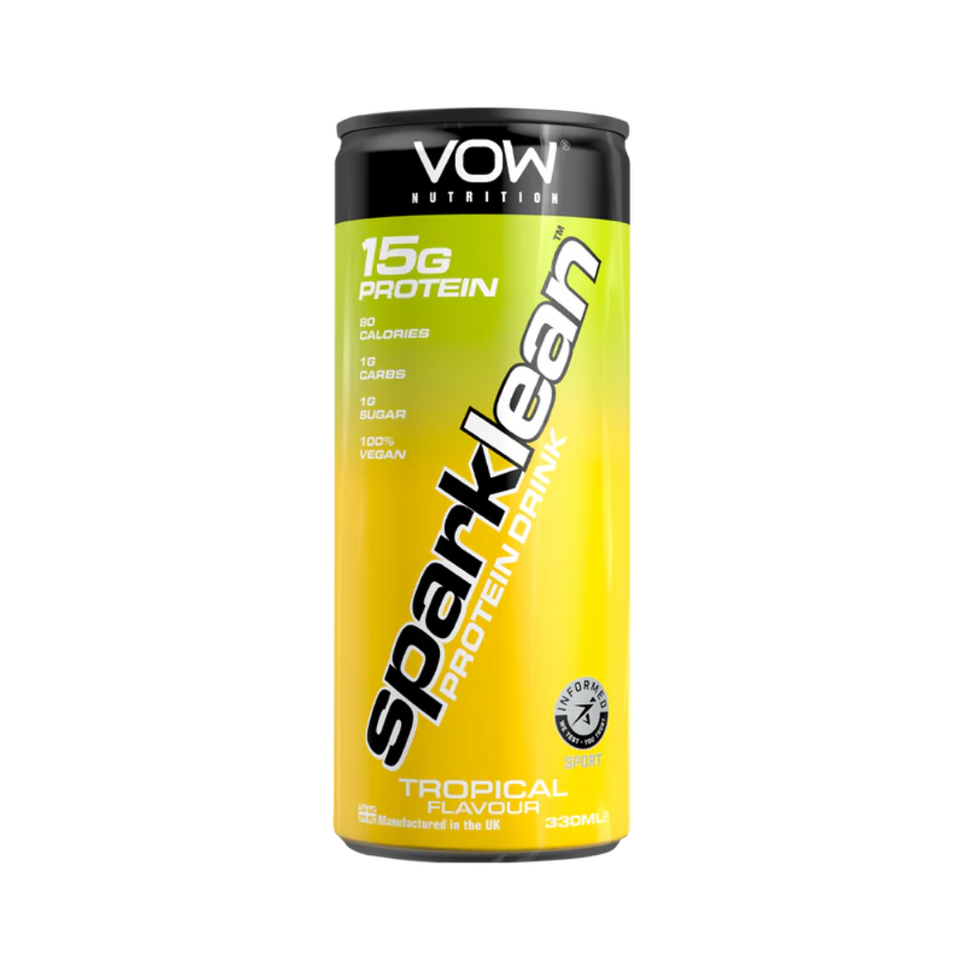 VOW Nutrition Sparklean Protein Drink 12x330ml Tropical