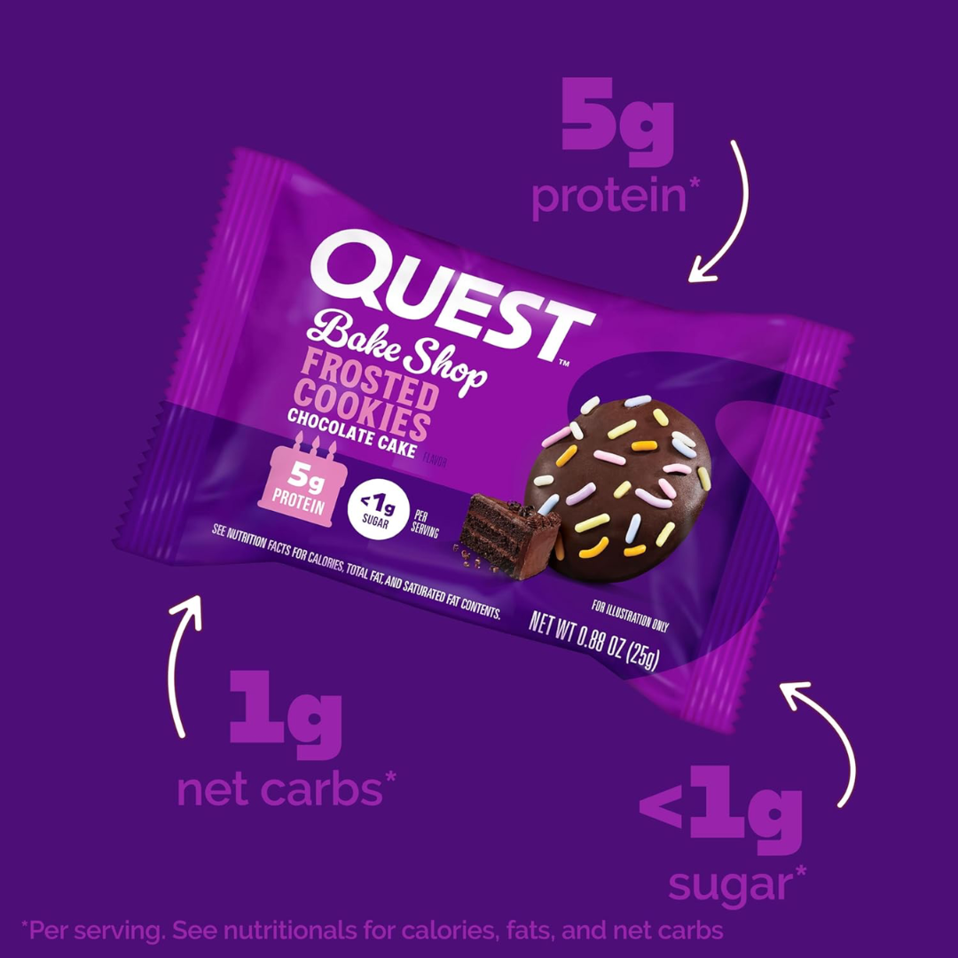 Quest Nutrition Frosted Cookies 8x25g Chocolate Cake