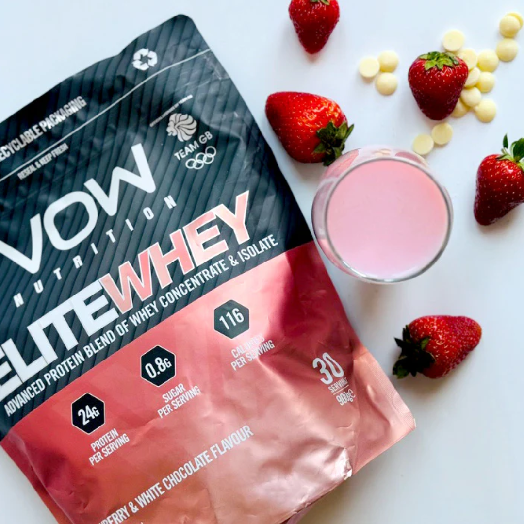 VOW Nutrition Elite Whey 900g Strawberry & White Chocolate
