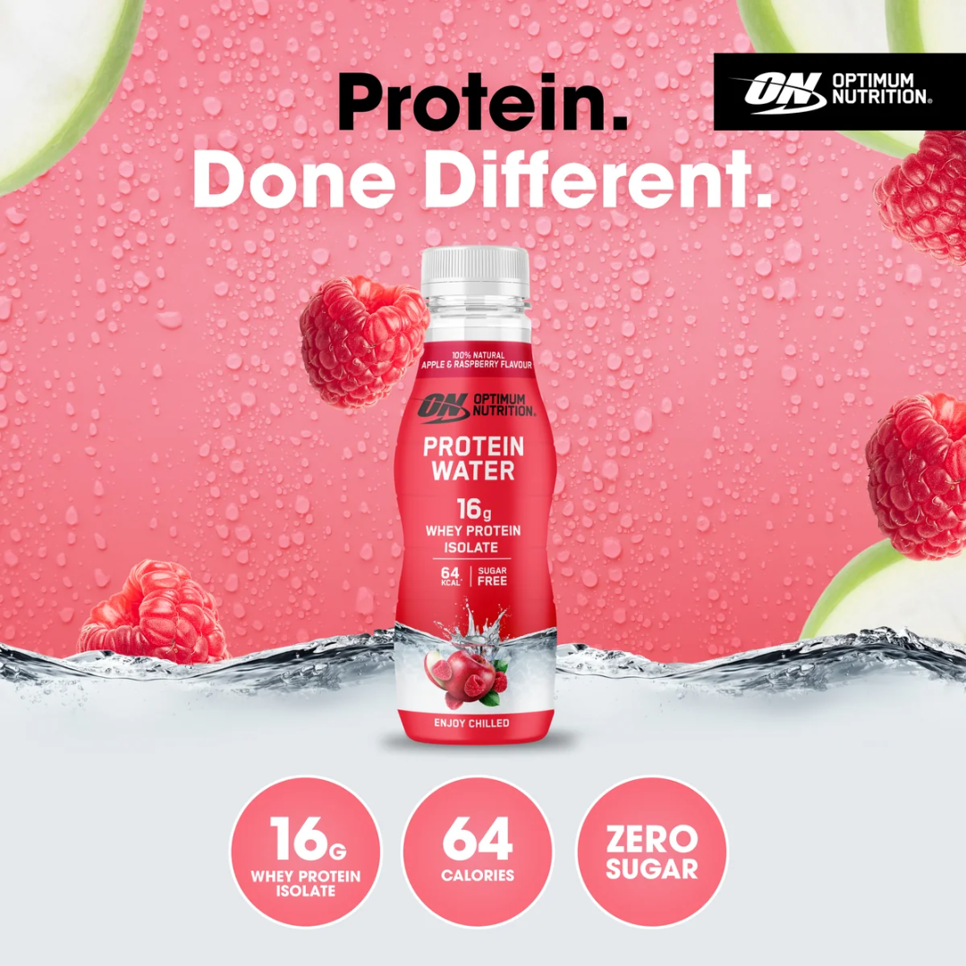 Optimum Nutrition Protein Water 12x350ml Apple & Raspberry