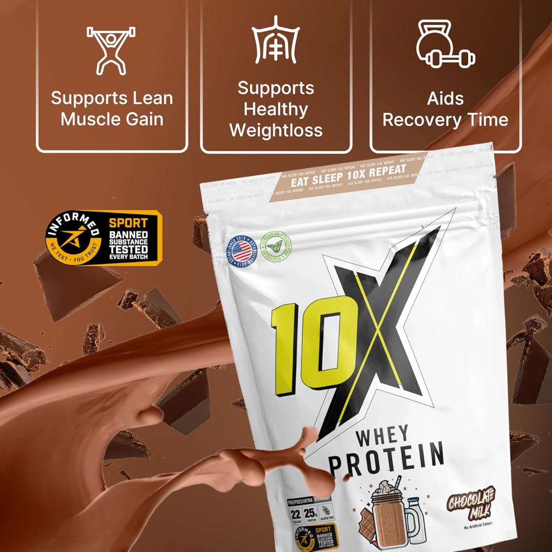 10X Athletic Whey Protein 720g Chocolate Milk