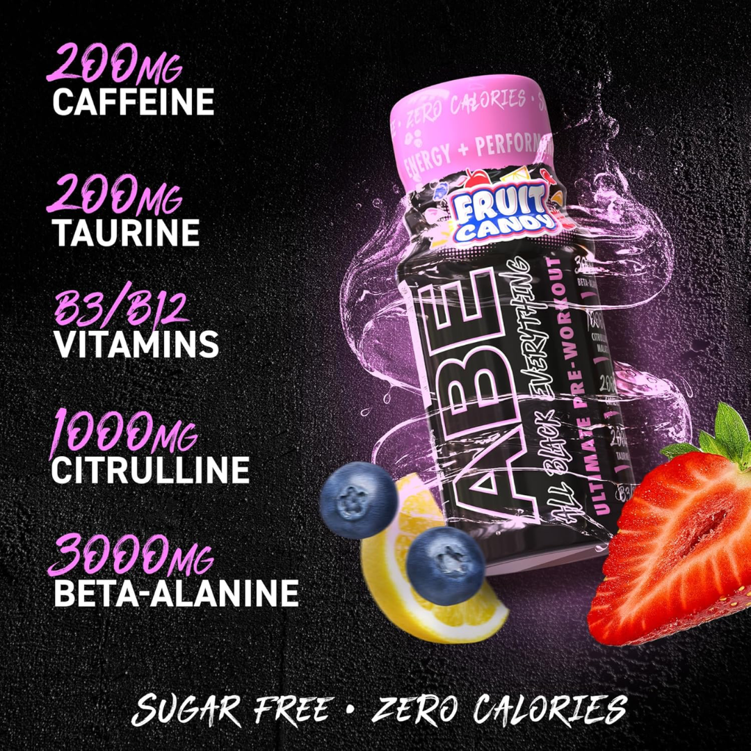 Applied Nutrition ABE (All Black Everything) Shots 60ml Fruit Candy