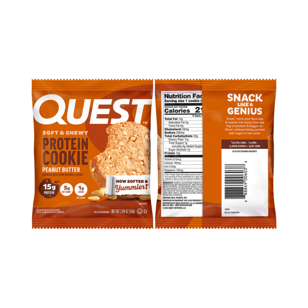 Quest Nutrition Cookie 12x59g Peanut Butter