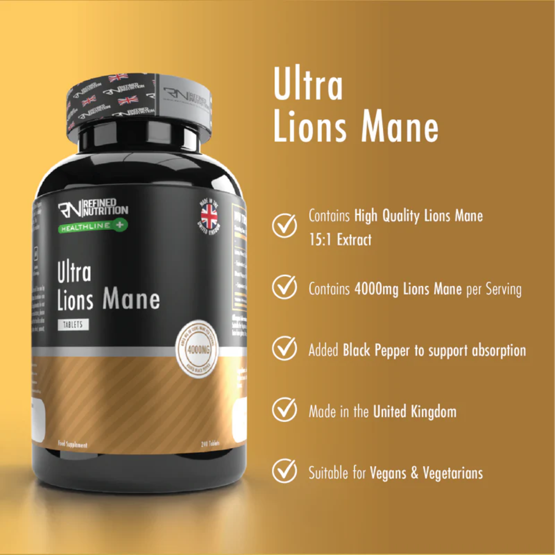 Refined Nutrition Ultra Lions Mane 240 Tabs