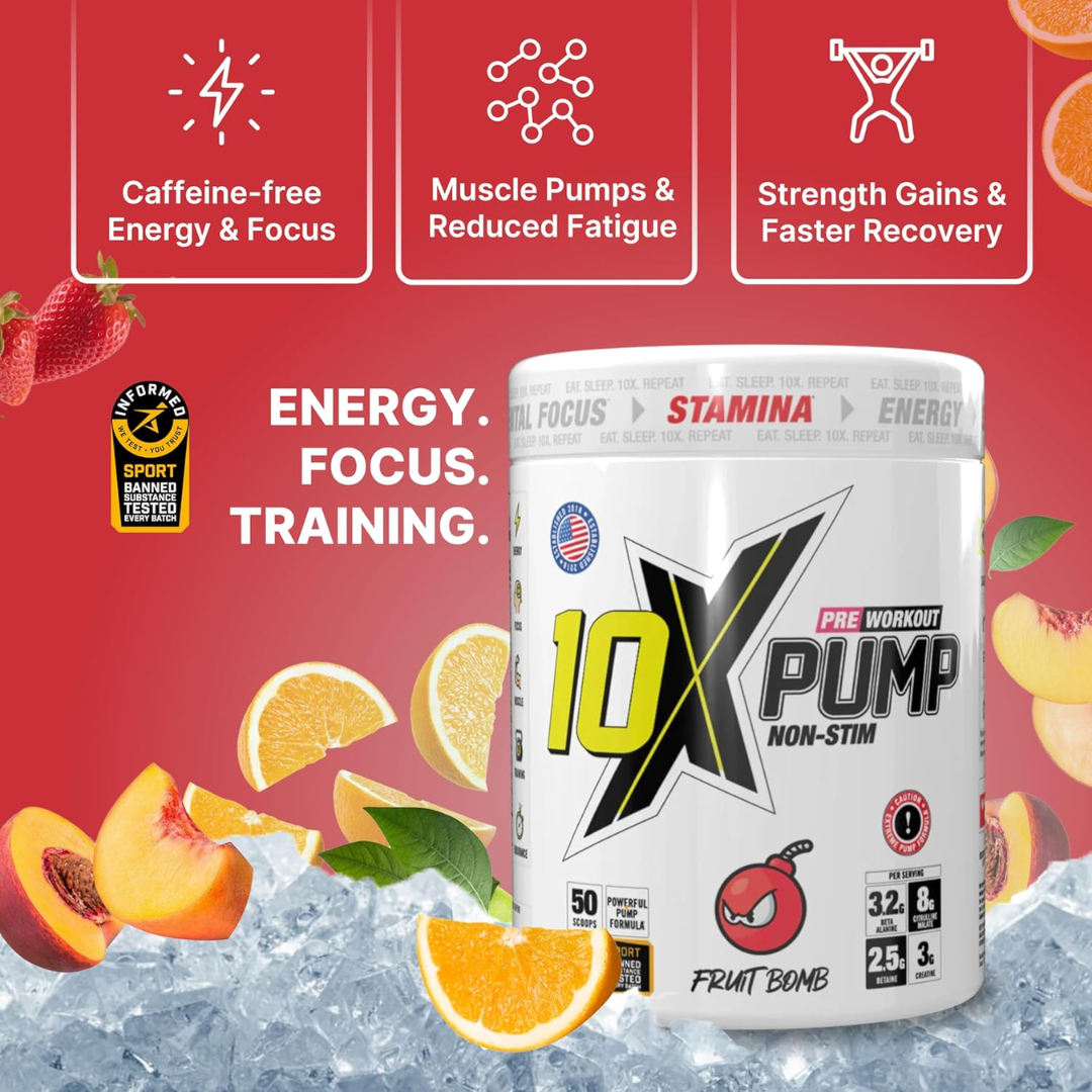 10X Athletic PUMP 600g Fruit Bomb