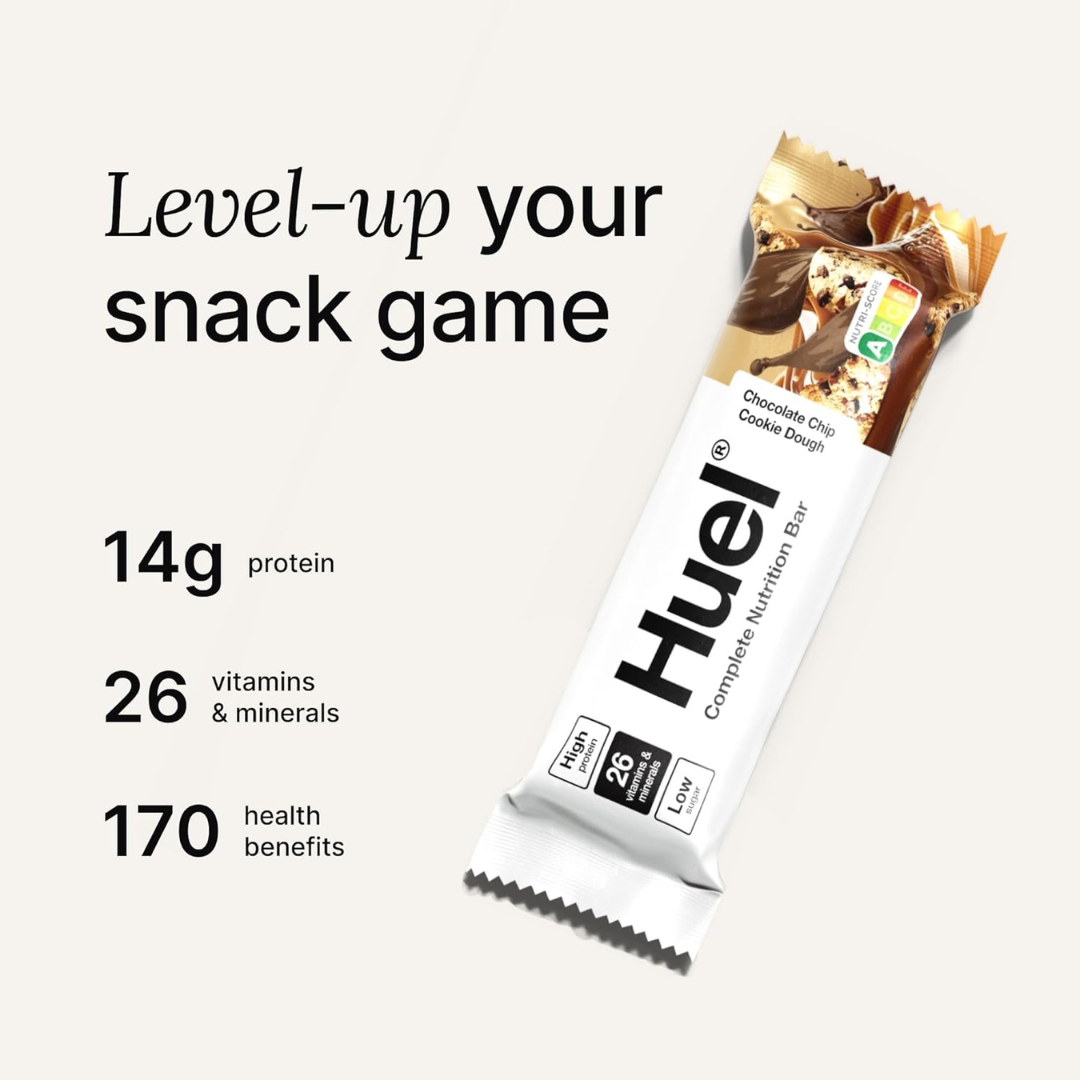 Huel Complete Nutrition Bar 12x55g Chocolate Cookie Dough