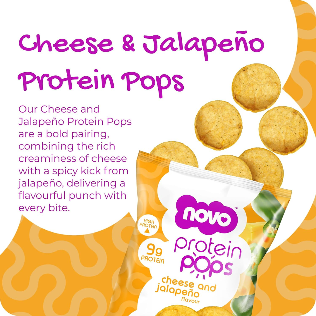Novo Nutrition Novo Protein Pops 6x45g Cheese and Jalapeno