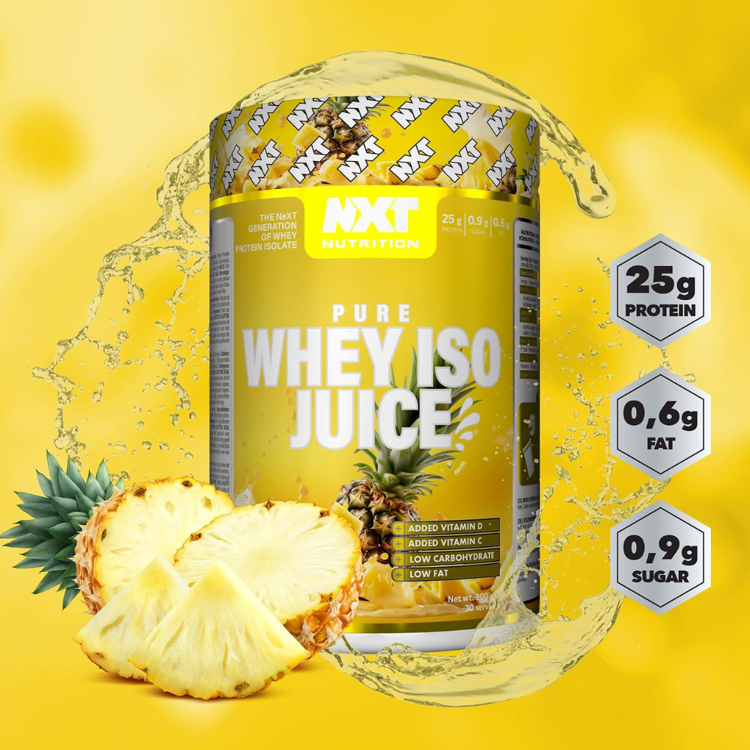 NXT Nutrition Pure Whey ISO Juice 900g Pineapple Juice