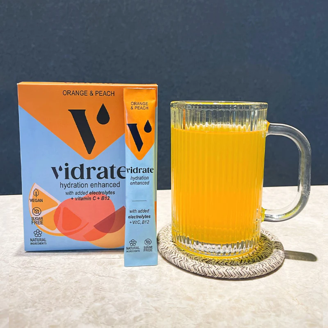 Vidrate Hydration Powder 10x3g Orange & Peach