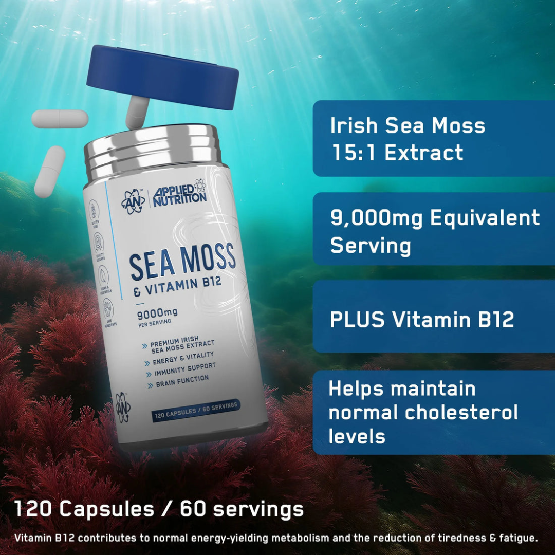 Applied Nutrition Sea Moss & Vitamin B12 120 Caps