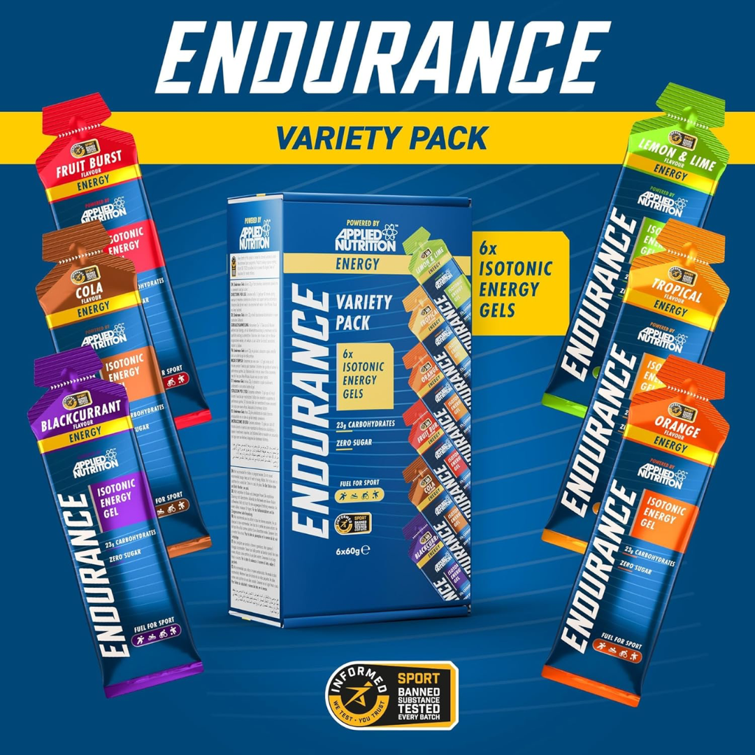 Applied Nutrition Endurance Energy Gel Variety Pack 6x60g Variety