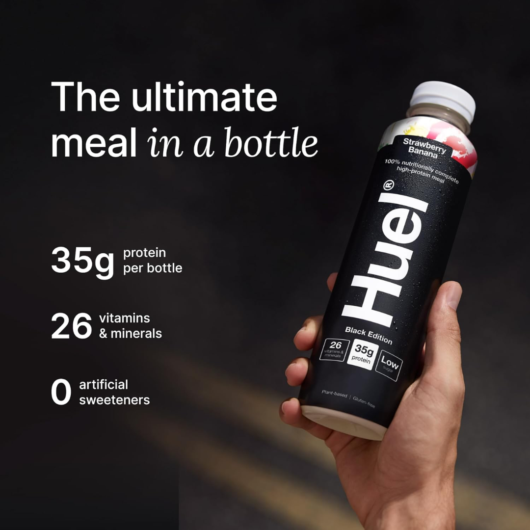 Huel Ready-to Drink Black Edition 8x500ml - Strawberry & Banana