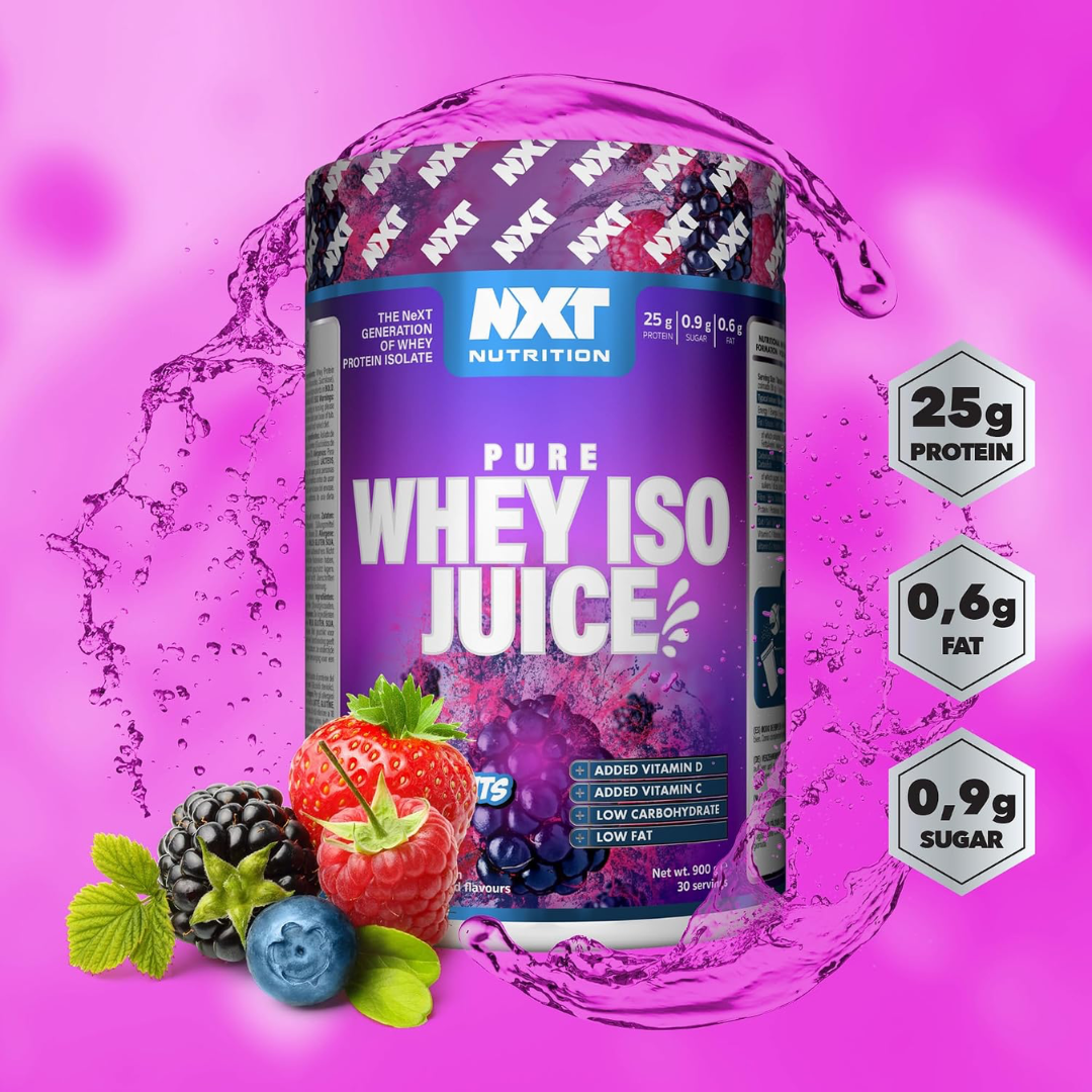 NXT Nutrition Pure Whey ISO Juice 900g Summer Fruits