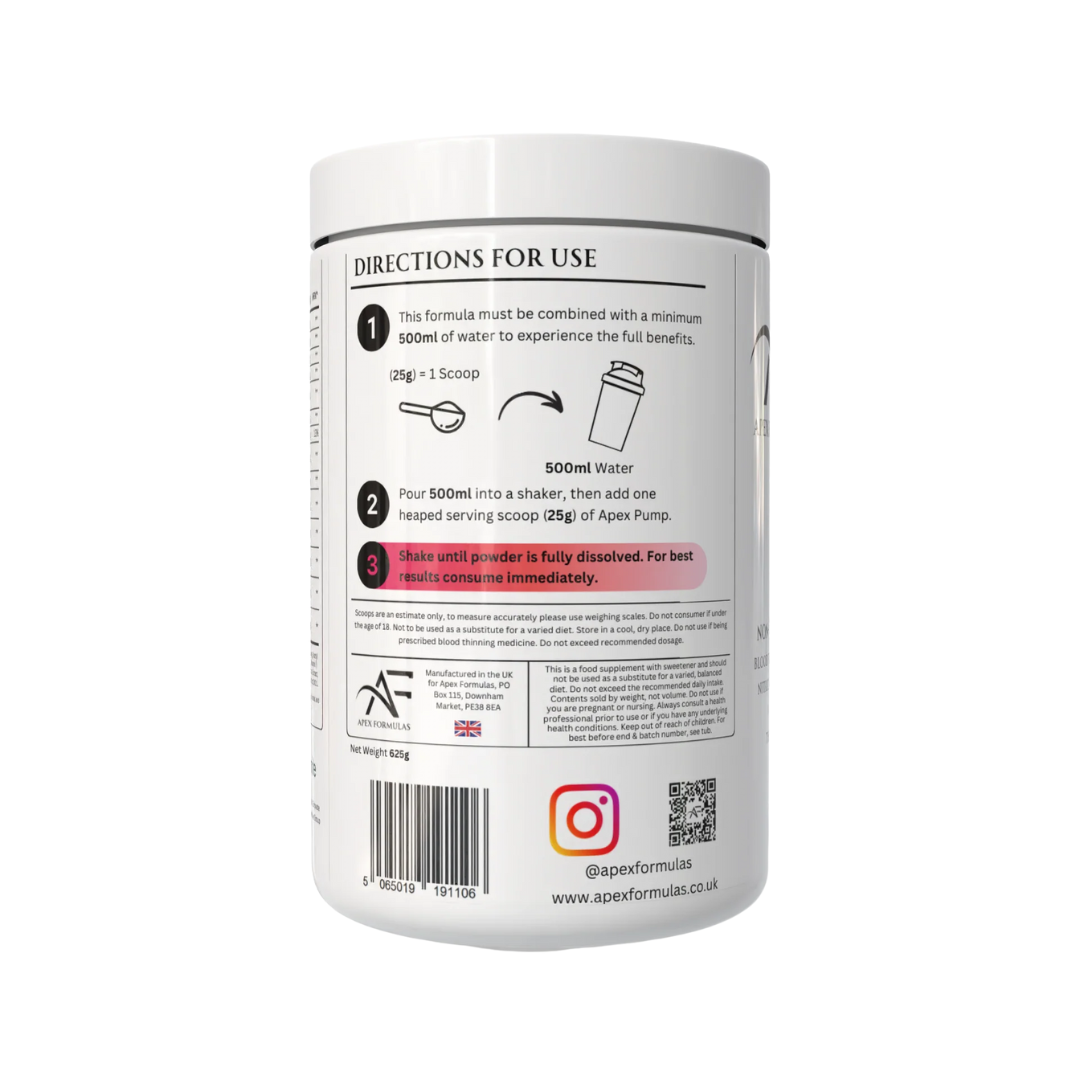 Apex Formulas Apex Pump 625g Raspberry Rush