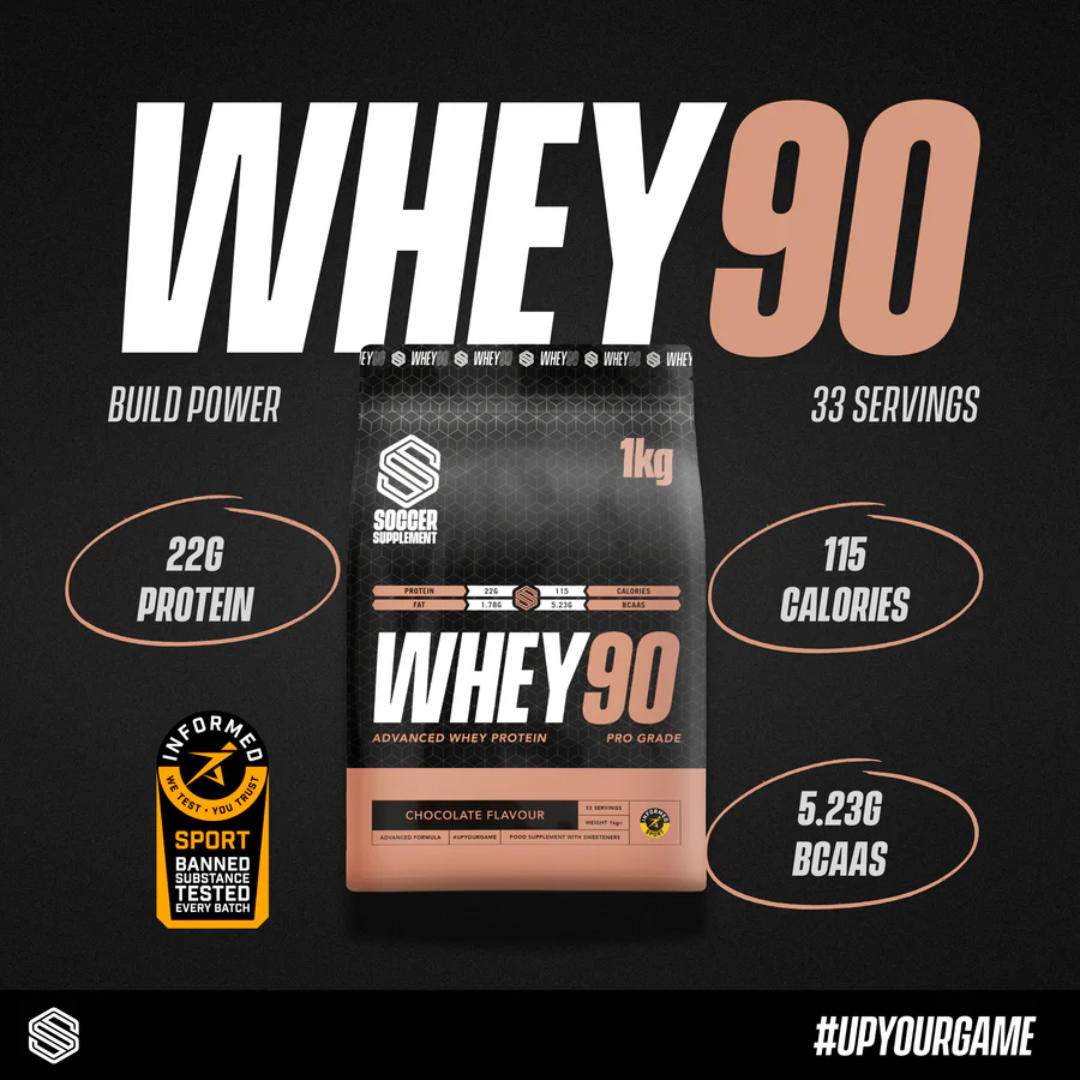 Soccer Supplement Whey90 1kg Chocolate
