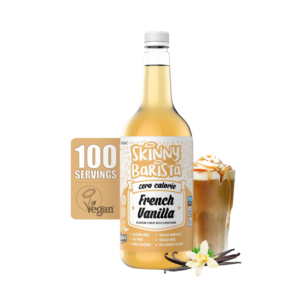 The Skinny Food Co Skinny Barista Zero Calorie Coffee Syrup 1000ml French Vanilla