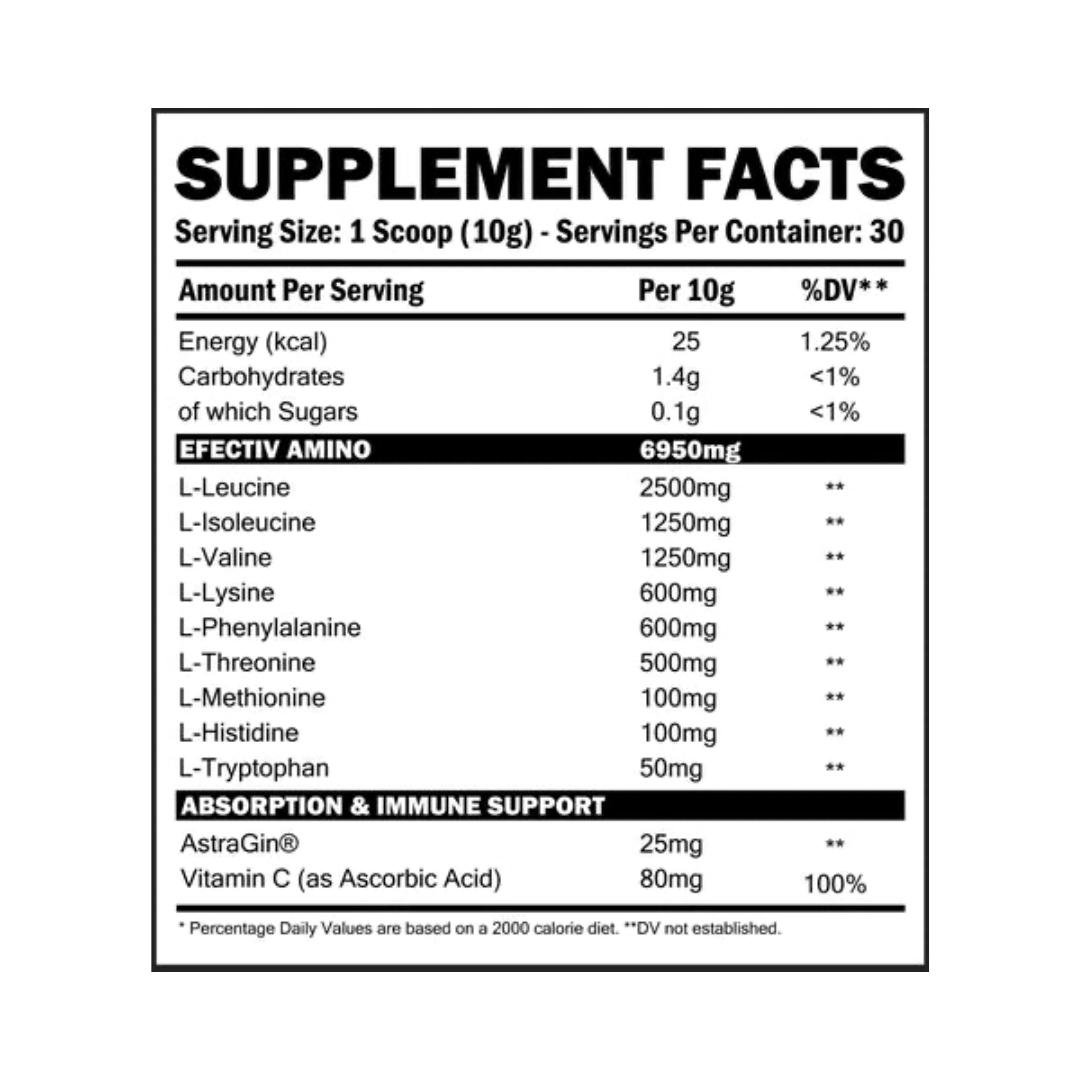 Efectiv Nutrition Amino 300g Blue Slush