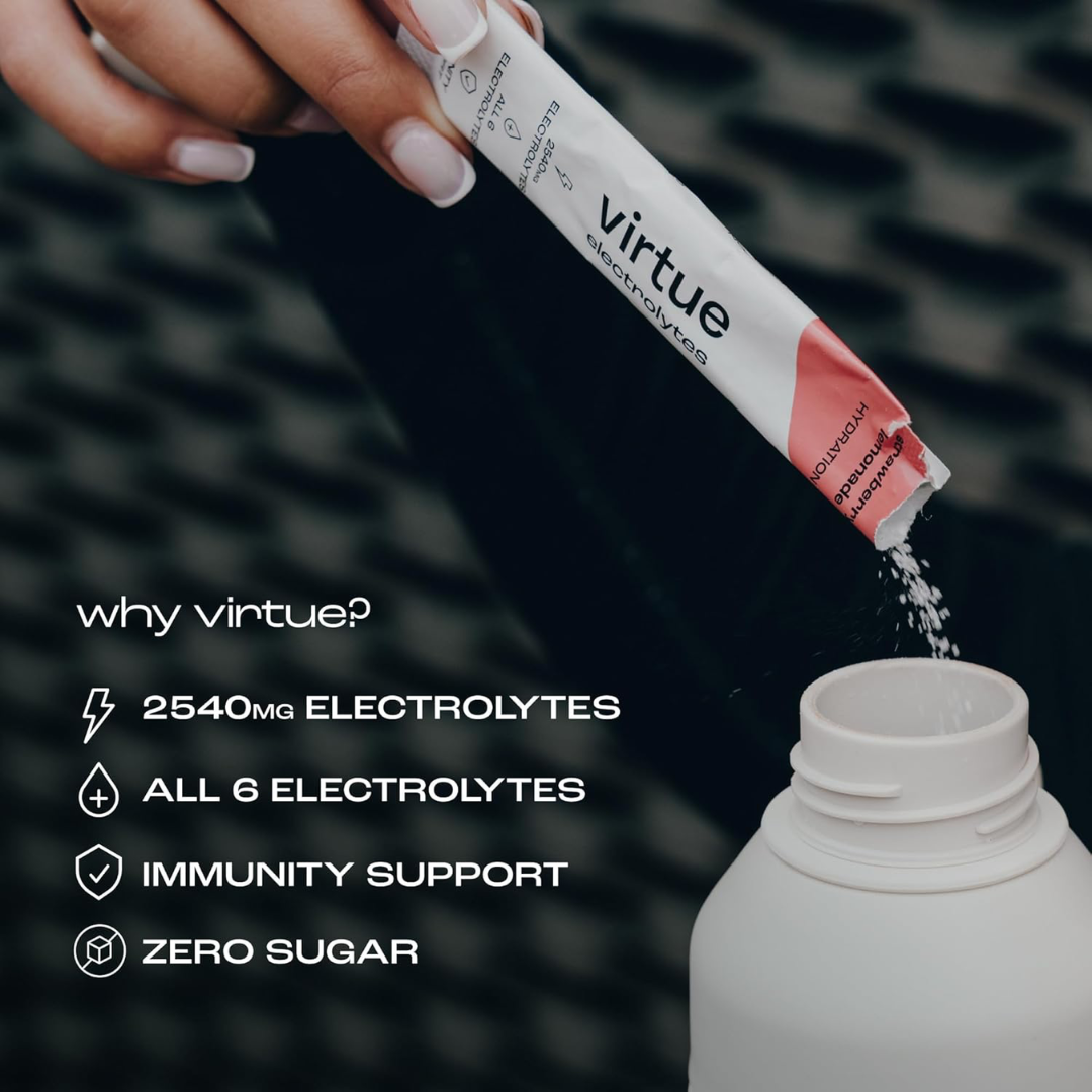 Virtue Clean Energy Electrolytes Hydration 12x5g Mango Passionfruit