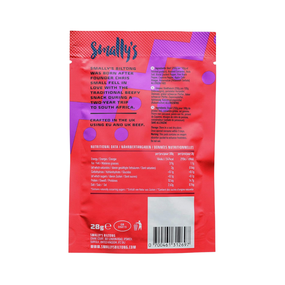 Smally's Biltong 10x28g Chilli