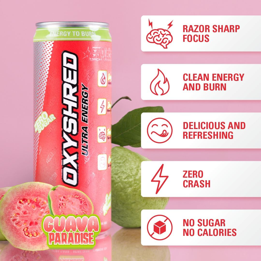 EHP Labs OxyShred Ultra Energy Drink RTD 12x355ml Apple Slushie