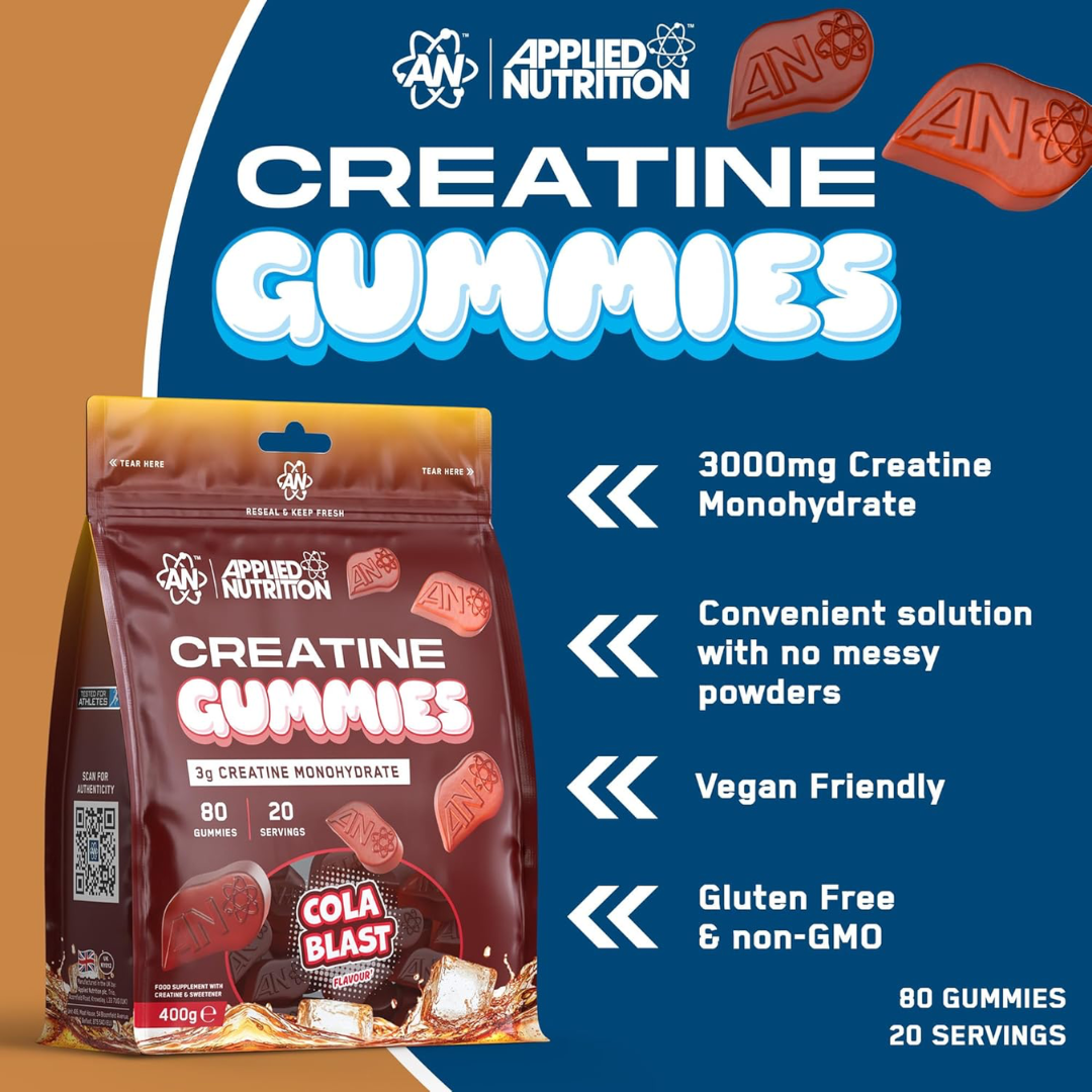 Applied Nutrition Creatine Gummies 80 Gummies Cola Blast