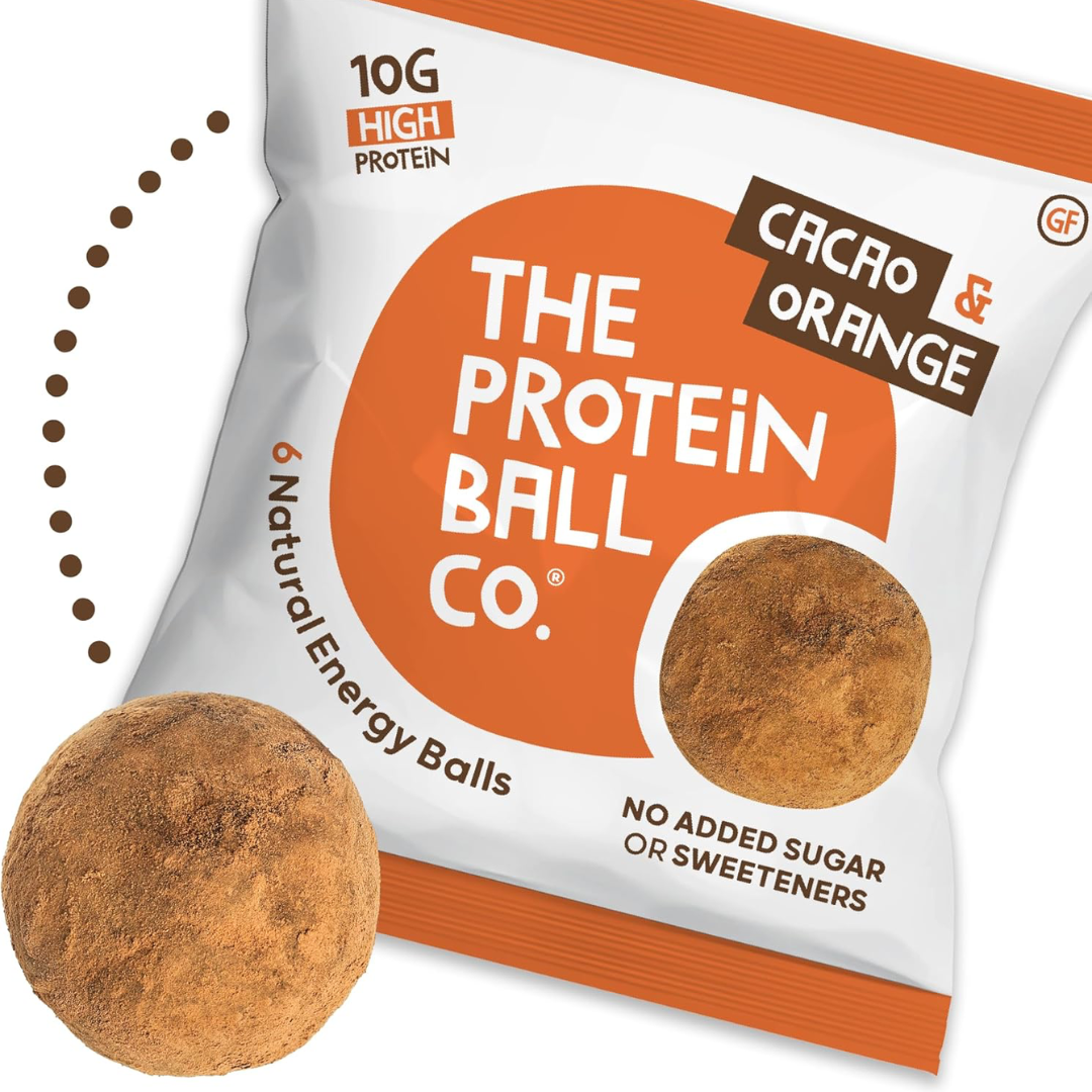 The Protein Ball Co Whey Protein Balls 10x45g Cacao & Orange