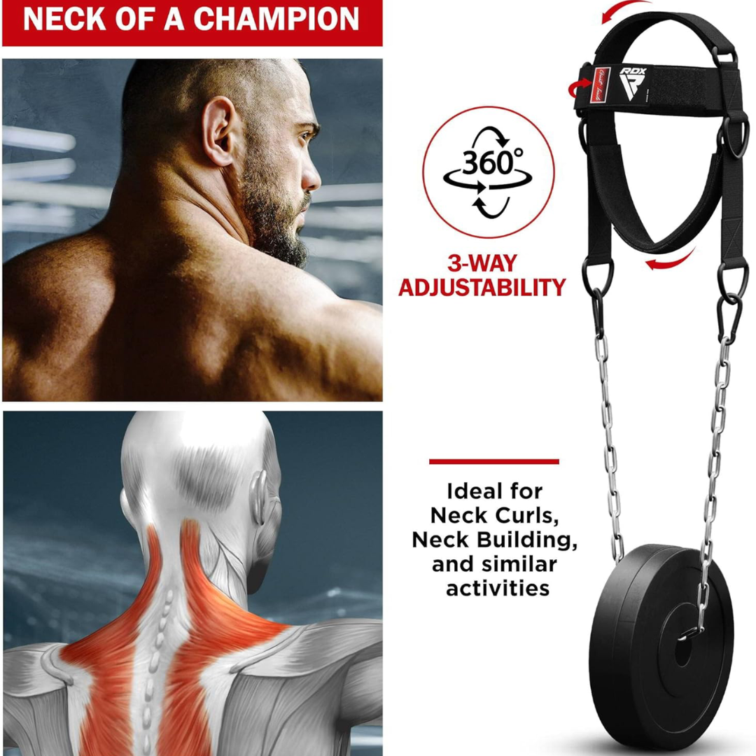 RDX Gym Head Harness H2 Plus Black