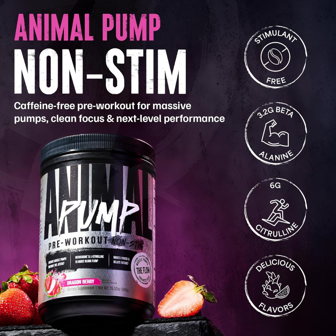 Animal Pump Non Stim 440g Dragon Berry